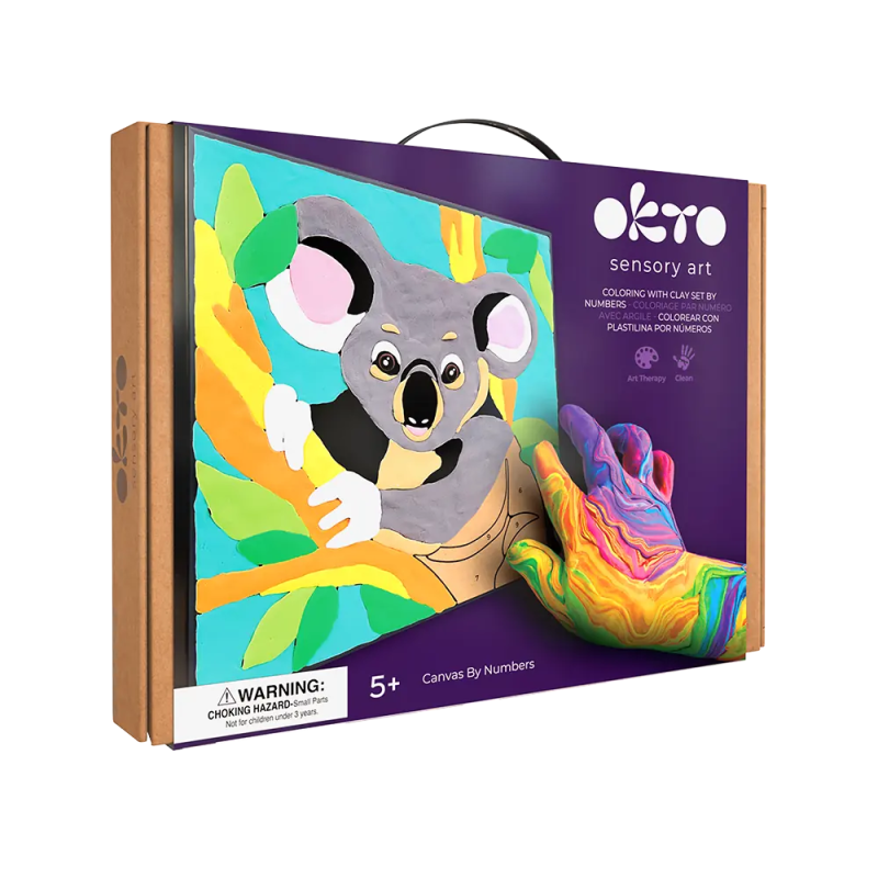 Barvanje z glino po številkah – Koala